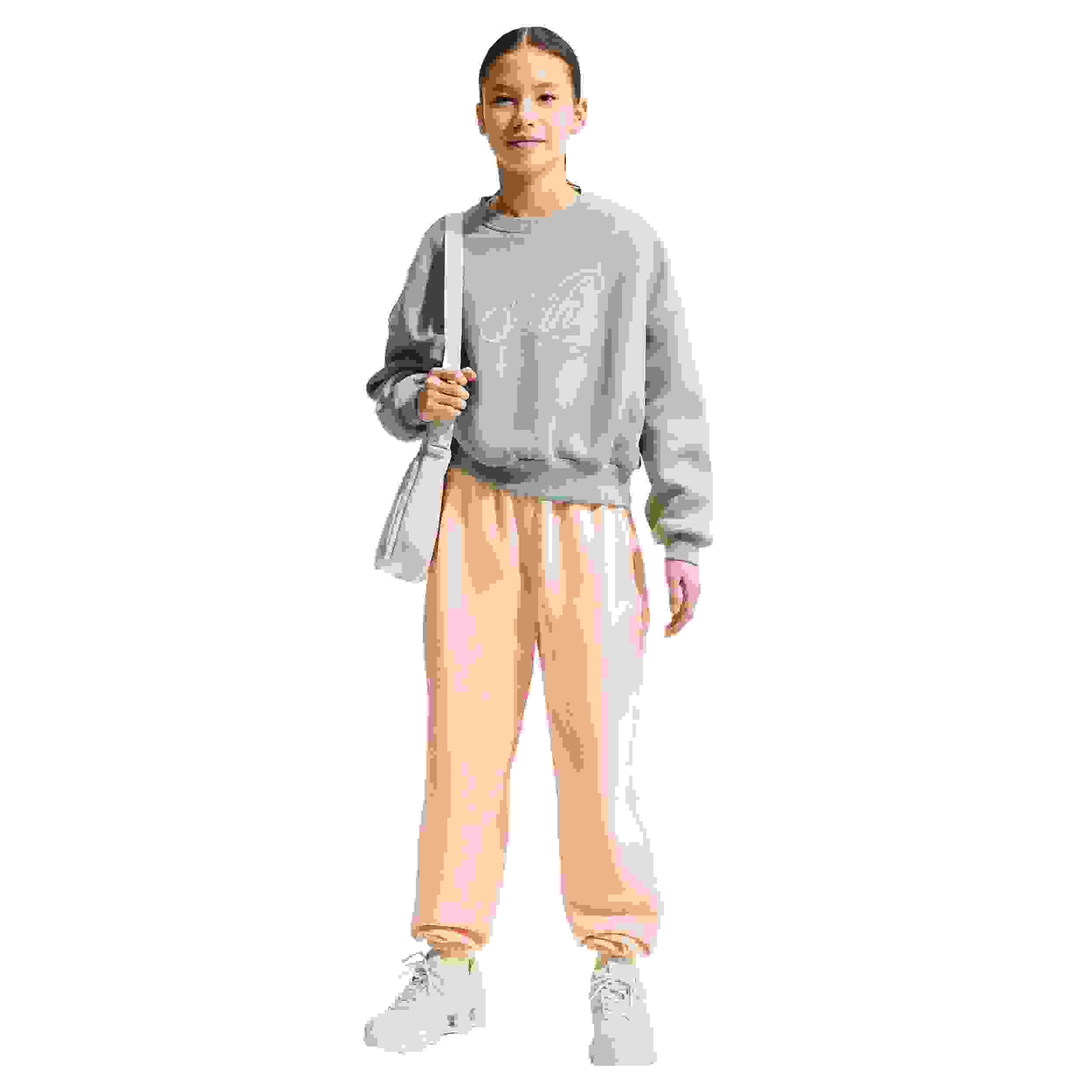 Nike Sportswear Club Fleece Big Girls' Orange Loose Sweatpants